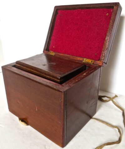 Magician's Trick. Double Wood Boxes with Ties. Circa 1890