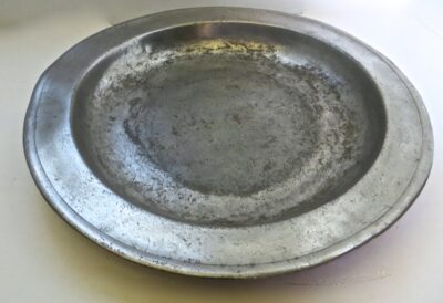 18th Century English Pewter Sadware Dish