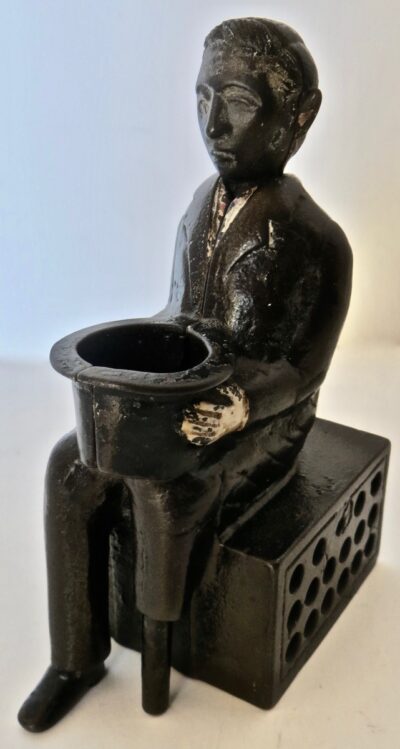 "Peg-Leg Beggar" Mechanical Bank. American. Circa 1880