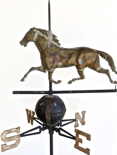 Late 19th C. “Ethan Allen” Running Horse Weathervane by Harris & Co. Boston, Ma.