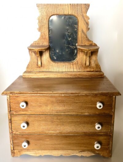 Miniature Salesman's Sample Victorian Bureau Chest. American, Circa 1890