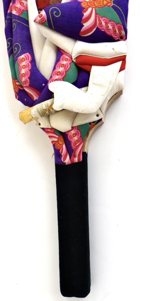 Two Post War Kabuki Paddles (Hagoita), with Original Shuttlecock Ball. Japan Circa 1960 - Image 13