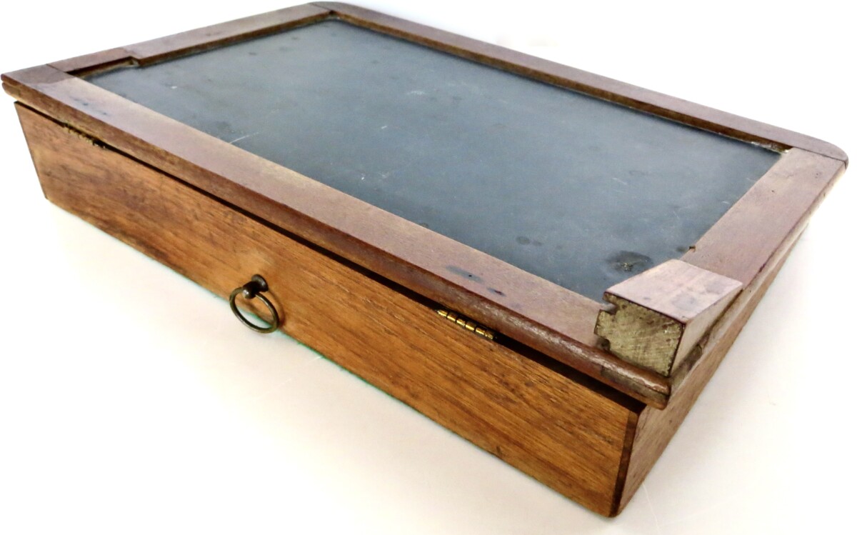 Child's Learning Desk Chalk Board, With Accessories; "Writing School Slate Desk", Circa 1875 - Image 2