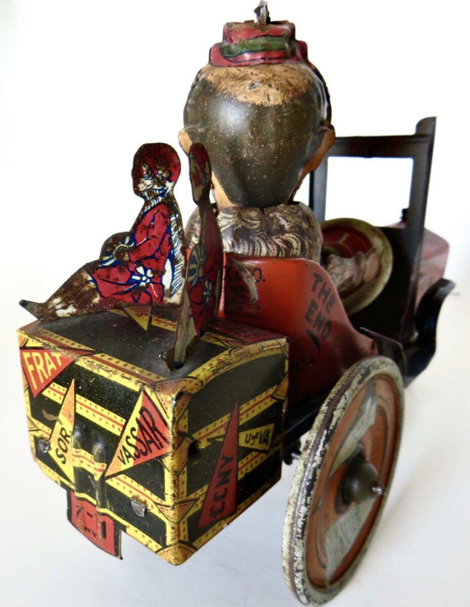 "OO-LA-LA!!" Vintage Wind-Up "Crazy Car" by The Louis Marx Toy Co. N.Y.C Ca 1930 - Image 3