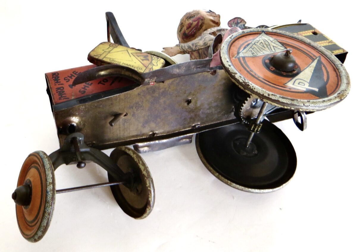 "OO-LA-LA!!" Vintage Wind-Up "Crazy Car" by The Louis Marx Toy Co. N.Y.C Ca 1930 - Image 4