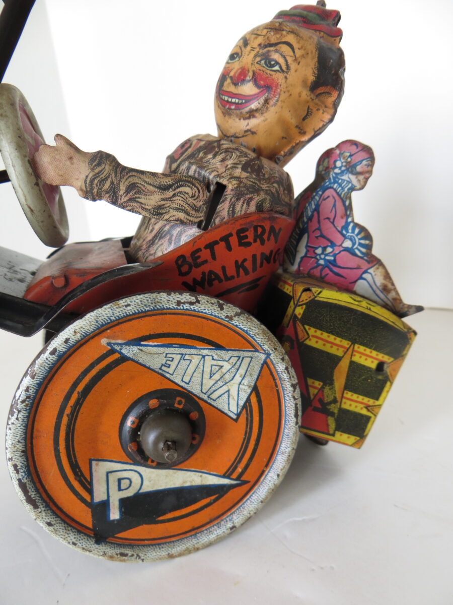 "OO-LA-LA!!" Vintage Wind-Up "Crazy Car" by The Louis Marx Toy Co. N.Y.C Ca 1930 - Image 7