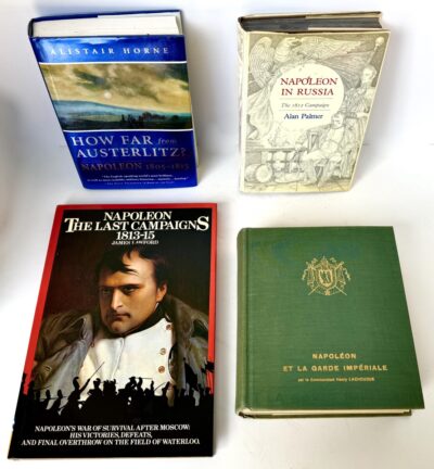(4) Historical Books (One With Text in French) Napoleon Bonaparte "On The Battlefield"----- A Study