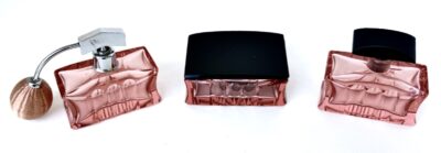 (3) Piece Art Deco Crystal Fragrance Ensemble Attributed Baccarat French Ca.1930