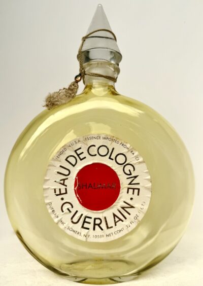 Oversized 12"H Store Display "Shalimar Eau De Cologne" Perfume Bottle Paris 1974